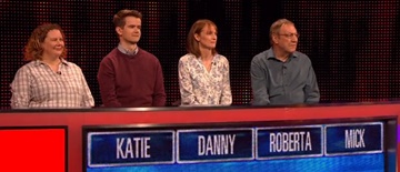 Mick, Roberta, Danny, Katie gave 31 correct answers in their cash builders