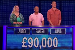 Craig, Rakesh, Lauren won 90,000 in final chase