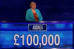 Andrea played for 100,000 in final chase