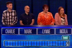 Nicola, Lynne, Mark, Charlie set a target of 100,000 in final chase