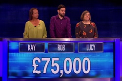Lucy, Rob, Kay won 75,000 in final chase