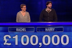 Harry, Rachel played for 100,000 in final chase