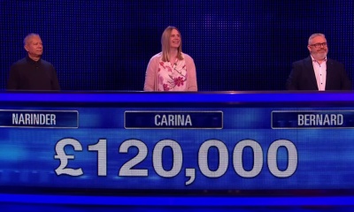 Bernard, Carina, Narinder played for 120,000 in final chase